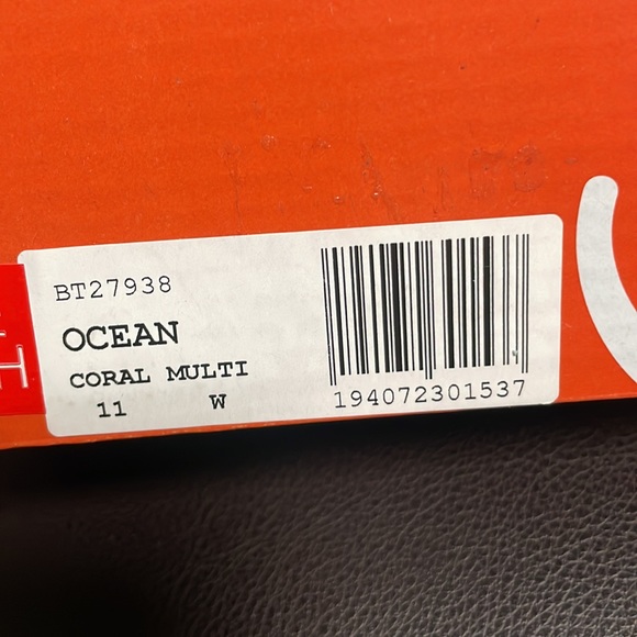 BARETRAPS OCEAN CORK ANKLE STRAP ESPADRILLES CORAL MULTI. SIZE 11W. NEW IN BOX. - Picture 11 of 11